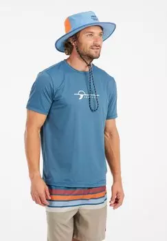 Футболка с принтом SHORTSLEEVE Protest, темно-синий