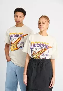 Футболка с принтом SHOWTIME STARZ UNISEX DC Shoes, цвет snow heather