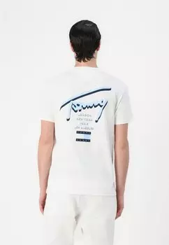 Футболка с принтом SIGNATURE CITY TEE UNISEX Tommy Jeans, кремовый