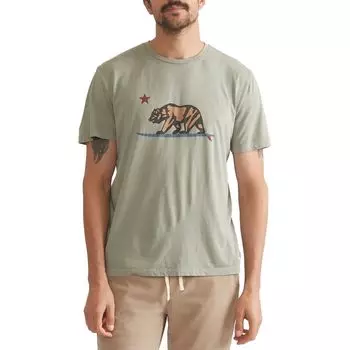 Футболка с принтом Signature crew Marine Layer, зеленый