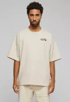 Футболка с принтом SIGNATURE HEAVY BOXY DINER Karl Kani, цвет vanilla melange