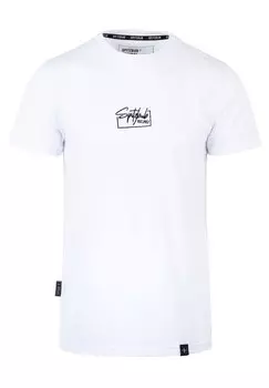 Футболка с принтом SIGNATURE Spitzbub, цвет wei