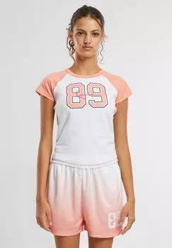 Футболка с принтом SIGNATURE TINY RAGLAN Karl Kani, белый