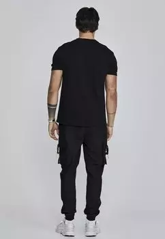 Футболка с принтом SIKSILK, черный