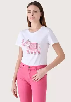 Футболка с принтом SILLY Camomilla Italia, белый