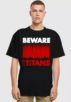 Футболка с принтом SIM BEWARE HEAVY Merchcode, черный