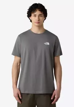 Футболка с принтом SIMPLE DOME The North Face, пятнистый серый