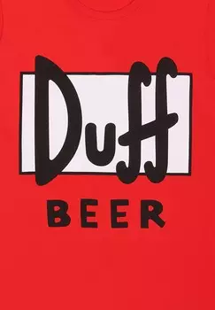 Футболка с принтом SIMPSONS DUFF Henry Tiger, красный