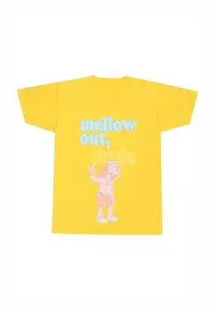 Футболка с принтом SIMPSONS MELLOW OUT DUDE Henry Tiger, желтый