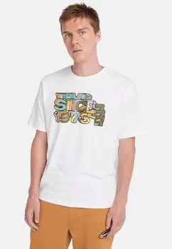 Футболка с принтом Since 73 Graphic Tee Timberland, белая