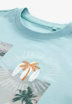 Футболка с принтом SINGLE Next, синий