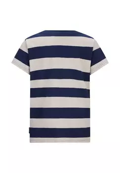 Футболка с принтом SJORS Retour Jeans, темно-синий