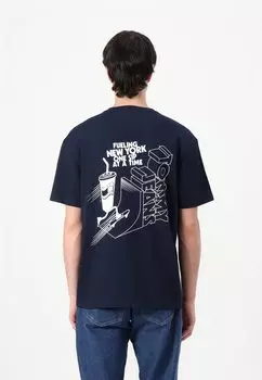 Футболка с принтом SKATER GRAPHIC TEE Tommy Jeans, темно-синий