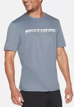 Футболка с принтом Skechers, синий