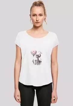 Футболка с принтом SKELETT HLT HERZBALLON F4NT4STIC, белый