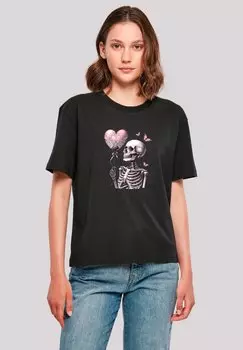 Футболка с принтом SKELETT HLT HERZBALLON F4NT4STIC, черный