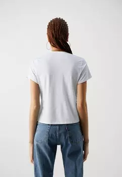 Футболка с принтом Skimming Santorini Tee Abercrombie & Fitch, ярко-белая