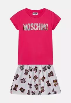 Футболка с принтом Skirt Set MOSCHINO, белый