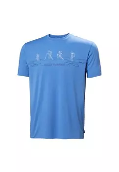 Футболка с принтом SKOG GRAPHIC Helly Hansen, синий