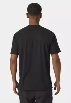 Футболка с принтом SKOG GRAPHIC Helly Hansen, черный