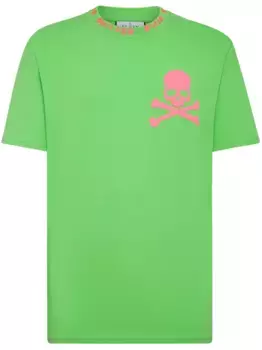 Футболка с принтом Skull&Bones Philipp Plein, зеленый