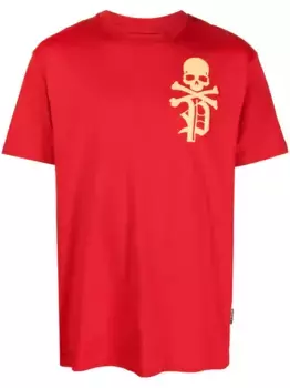 Футболка с принтом Skull&Bones Philipp Plein, красный