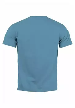 Футболка с принтом SKULL Neverless, светло-голубой