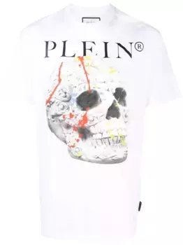 Футболка с принтом Skull Philipp Plein, белый