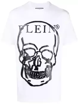 Футболка с принтом Skull Philipp Plein, белый