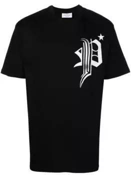 Футболка с принтом Skull Philipp Plein, черный