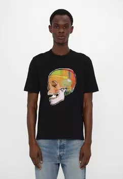 Футболка с принтом SKULL PS Paul Smith, черный