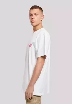 Футболка с принтом SLAY JUGENWORT PINK F4NT4STIC, белый