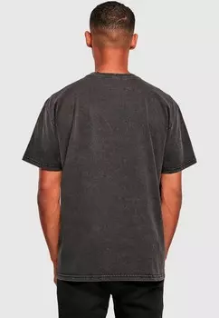 Футболка с принтом SLAYER DEATH DAGGER VINTAGE ACID WASHED Merchcode, черный