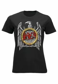 Футболка с принтом SLAYER EAGLE KVINDER rockshirts, цвет black
