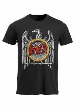 Футболка с принтом SLAYER EAGLE rockshirts, черный