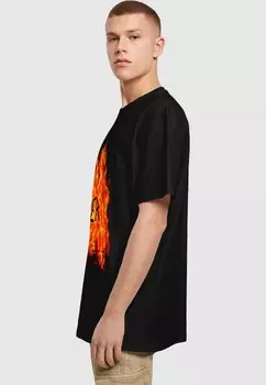 Футболка с принтом SLAYER FLAMING EAGLE HEAVY Merchcode, черный
