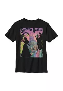 Футболка с принтом Sleeping Beauty Sleeping Beauty Poster Disney, черный