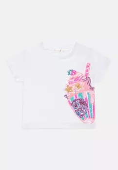 Футболка с принтом Sleeves Tee Billieblush, белый