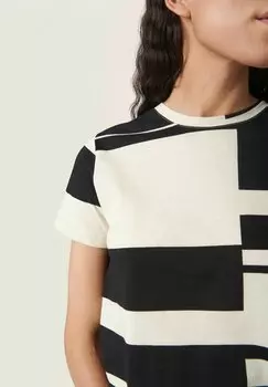 Футболка с принтом Sleva Regular Soaked in Luxury, черно-песочная ракушка