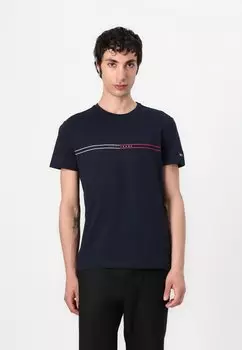 Футболка с принтом SLIM ENTRY GRAPHIC TEE Tommy Jeans, темно-синий
