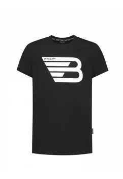 Футболка с принтом SLIM FIT CREWNECK Ballin, цвет black