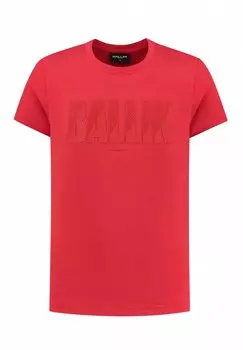 Футболка с принтом SLIM FIT CREWNECK Ballin, цвет red