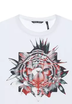 Футболка с принтом Slim Fit With Photographic Antony Morato, белая