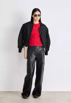 Футболка с принтом SLIM LINEAR TEE Tommy Jeans, красный