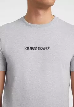Футболка с принтом SLIM LOGO EMBRO Guess Jeans, серый