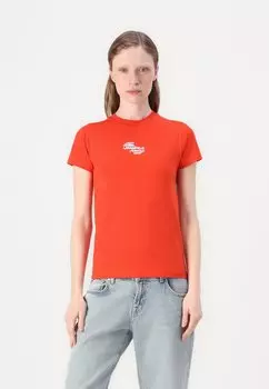 Футболка с принтом SLIM TEE Karl Lagerfeld Jeans, красный