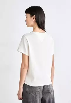 Футболка с принтом SLIM VARSITY TEE Tommy Jeans, белый