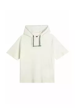Футболка с принтом SLOGAN HOODED Koton, бежевый