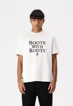 Футболка с принтом SLOGAN TEE Timberland, белый