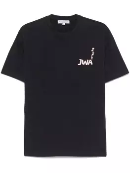 Футболка с принтом слогана JW Anderson JWA, синий